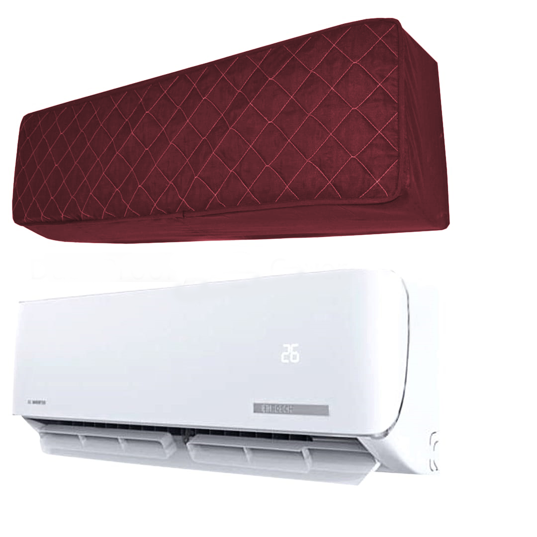 AC Cover - (Inner + Outer Unit Set) - Maroon Color