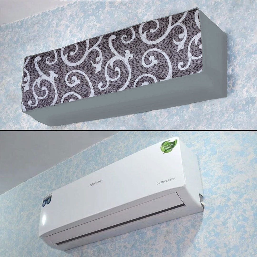 Printed AC Cover - (Inner + Outer Unit Set) - Light Brown