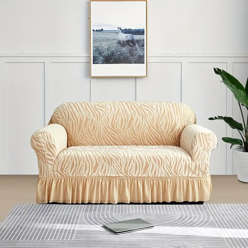 Zebra Velvet Sofa Covers Skin Home Options