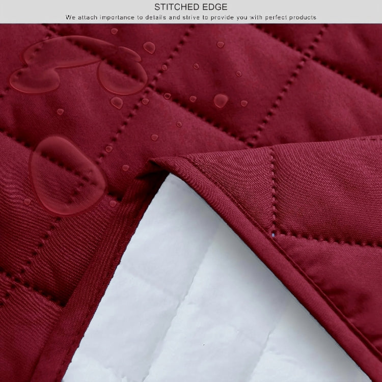 Waterproof Cotton Quilted Sofa Cover - Sofa Runners (Maroon)