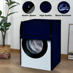 Waterproof Front Loaded Washing Machine Cover - ( Blue Color )