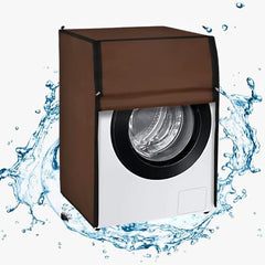 Waterproof Front Loaded Washing Machine Cover - ( Brown Color )