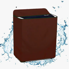 Twin Tub Waterproof Washing Machine Cover - ( Brown Color )
