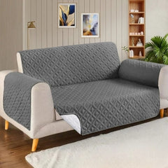 Ultrasonic Microfiber Sofa Cover - Grey