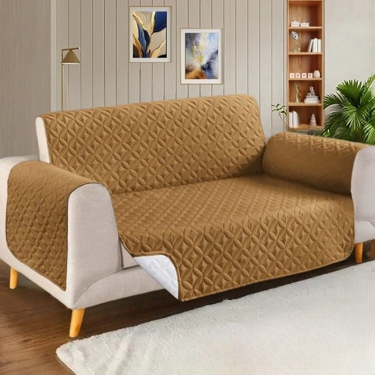 Ultrasonic Microfiber Sofa Cover - Copper