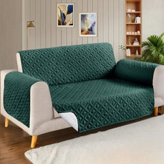 Ultrasonic Microfiber Sofa Cover - Green