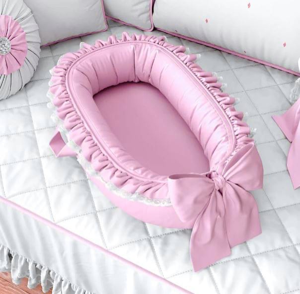 Comfortable Baby Nest For New Born Baby / Infant - Baby Pink