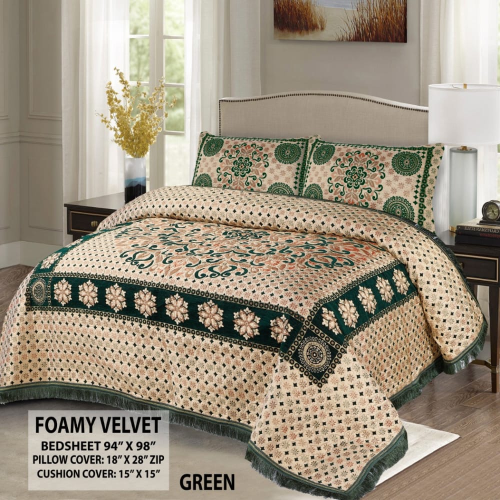 Luxury Foamy Velvet Bedsheet VN-329