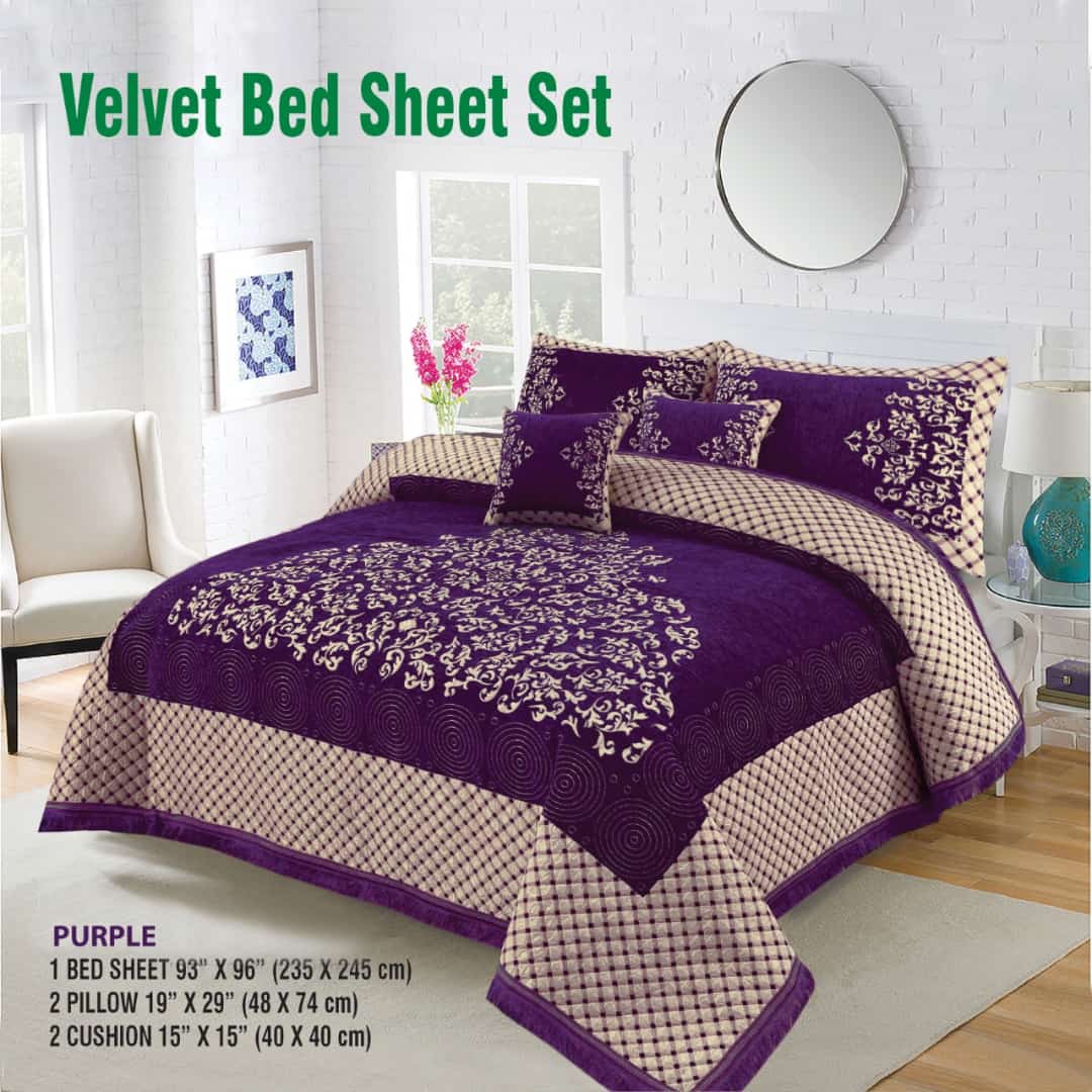 Velvet Jacquard Bedsheet DN-129