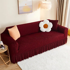 Bubble Sofa Cover - Maroon