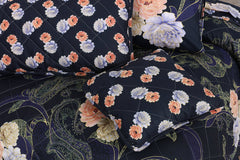 7 Pcs Quilted Comforter Set - Flori