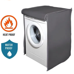 Waterproof Front Loaded Washing Machine Cover - ( Grey Color )