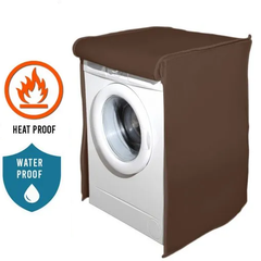 Waterproof Front Loaded Washing Machine Cover - ( Brown Color )