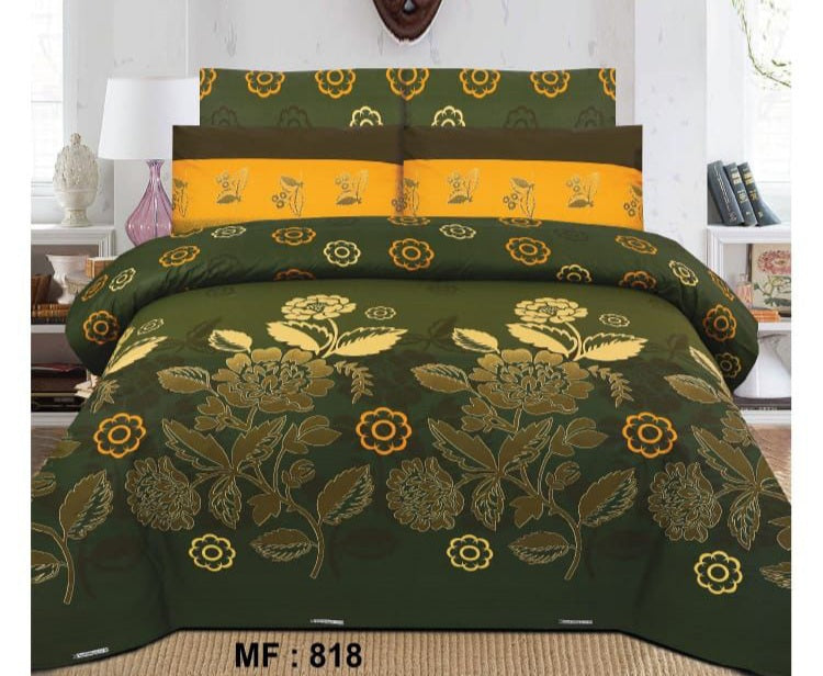 3 Pcs Bedsheet - Emerald