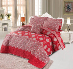 7 Pcs Quilted Comforter Set - Bridal Bliss